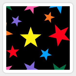 Rainbow Stars Celestial Pattern Sticker